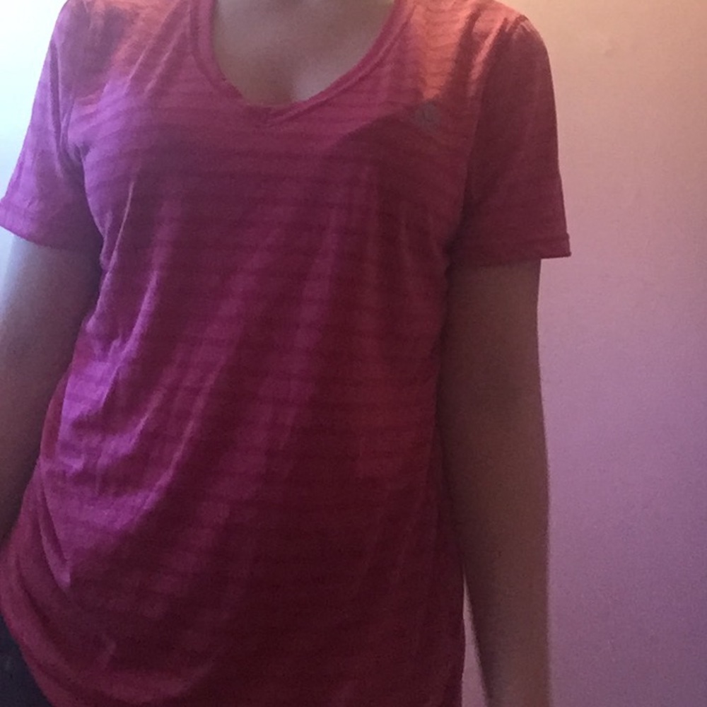 A pink shirt from adidas